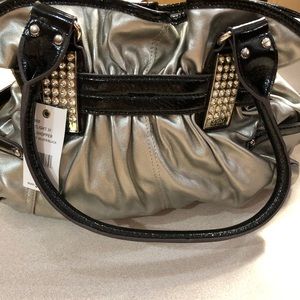 Spotlight Belt Shopper Purse in Silver